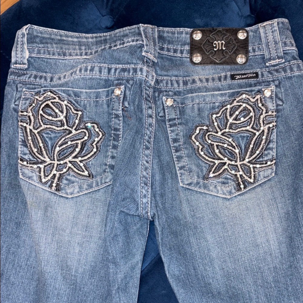 Miss Me Blue Embellished Women's Jeans Size 30
